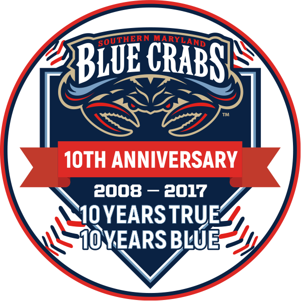Southern Maryland Blue Crabs 2017 Anniversary Logo v2 iron on transfers for clothing